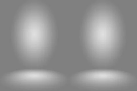 Abstract Empty Dark White Grey gradient with Black solid vignette lighting Stock Illustration