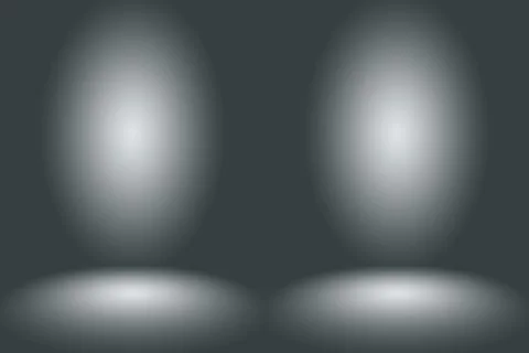 Abstract Empty Dark White Grey gradient with Black solid vignette lighting Stockillustratie