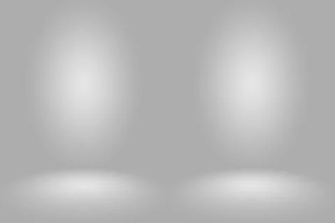 Abstract Empty Dark White Grey gradient with Black solid vignette lighting Stock Illustration