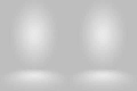 Abstract Empty Dark White Grey gradient with Black solid vignette lighting Illustrazione stock