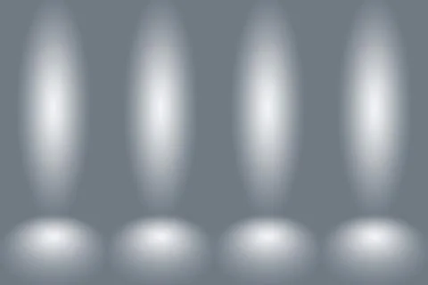 Abstract Empty Dark White Grey gradient with Black solid vignette lighting Stockillustratie