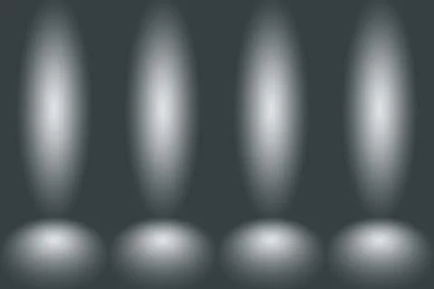 Abstract Empty Dark White Grey gradient with Black solid vignette lighting 库存插图