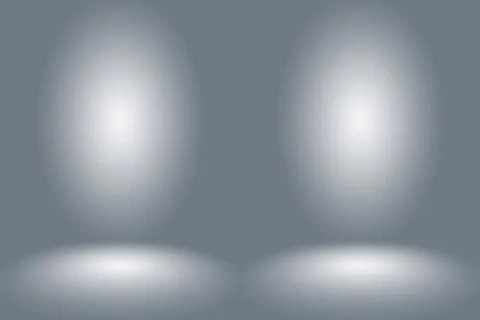 Abstract Empty Dark White Grey gradient with Black solid vignette lighting Stock Illustration