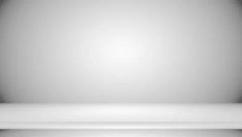 Abstract Empty Dark White Grey gradient with Black solid vignette lighting... Stock Photos