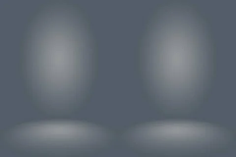 Abstract Empty Dark White Grey gradient with Black solid vignette lighting... Stock Photos