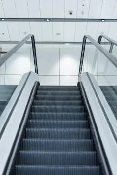 Abstract empty escalator Stock Photos