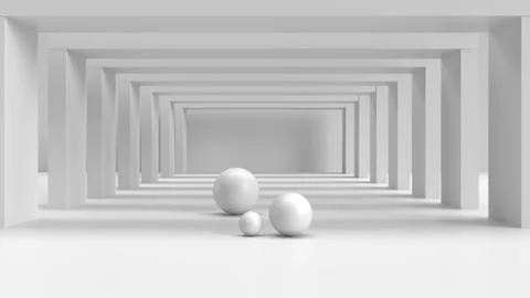 Abstract Empty Geometric Shape Stock Illustration