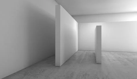 Abstract empty interior background, 3 d render Illustrazione stock