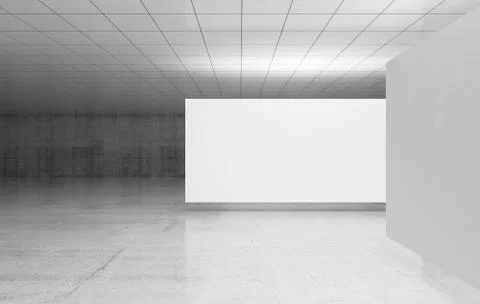 Abstract empty interior design, blank posters Illustrazione stock