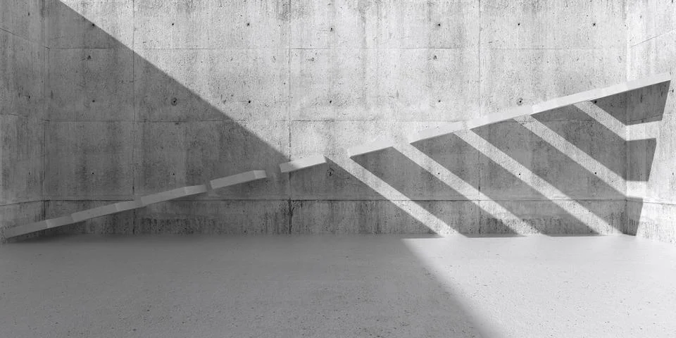 Abstract empty modern interior background. 3 d Stock Illustration