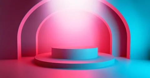 Abstract Empty Podium Stock Illustration