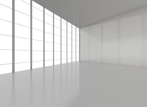 Abstract empty room for exhibition Stock Illustration