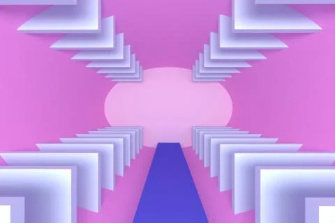 Abstract empty room Stock Illustration