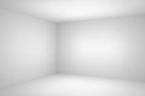 Abstract empty white room corner closeup Stock Illustration
