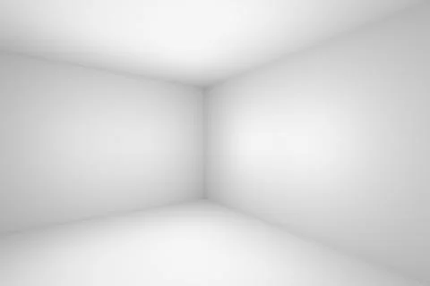 Abstract empty white room corner Stock Illustration