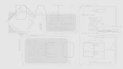 Abstract encoding process in the HUD interface. Vidéo 235006440