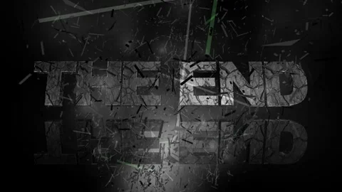 Abstract the end title strip moving with laser light Stock Footage 260151001