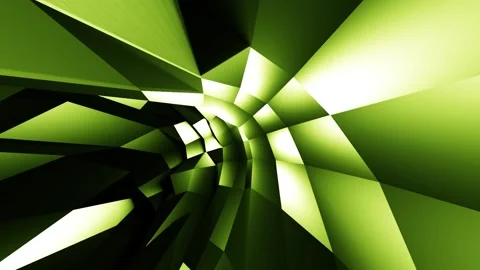 Abstract endless loop sci-fi green tunnel Stock-Footage 163147174