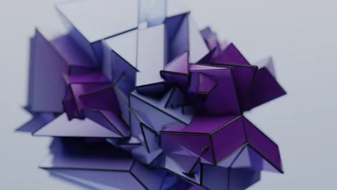 Abstract Energetic Geometric Background Loop Stock Footage 245680691