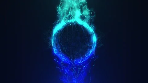 Abstract energy animated background. Blue energy flow. Stock Footage 243375588