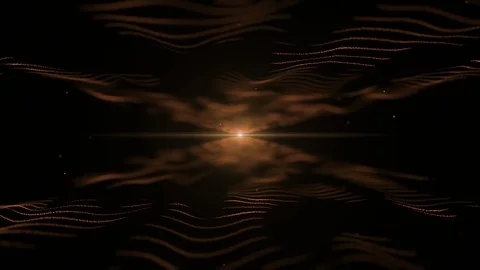 Abstract energy background. Techno blue imitation of waves on black backdrop Vídeo Stock 115863160