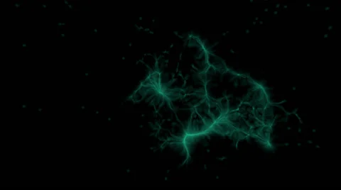 Abstract energy background in turquoise - seamless (FULL HD) Video stock 59289013