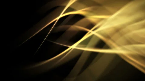 Abstract energy background of yellow light waves in dynamic motion (FULL HD) Video stock 37232312