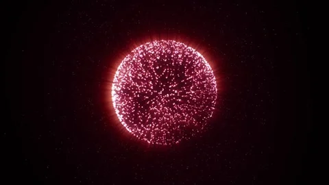 Abstract energy ball or orb. Energy in motion within a sphere object. Stock Footage 281118408