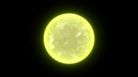 Abstract energy ball science background yellow loop Stock Footage 84781728