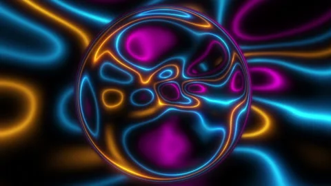 Abstract Energy Bubble Stock Footage 176864700