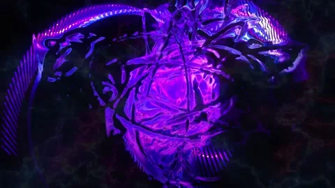 Abstract energy effect on moving background animation Stock Footage 197337226