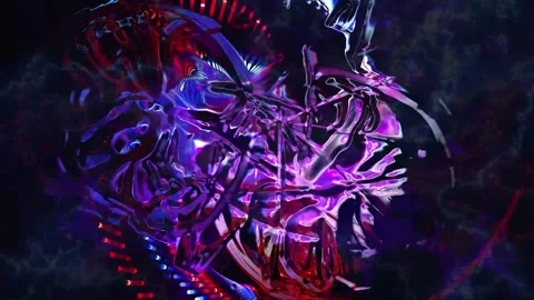 Abstract energy effect on moving background animation Stock Footage 197337228