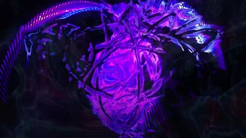 Abstract energy effect on moving background animation Stock Footage 197338387