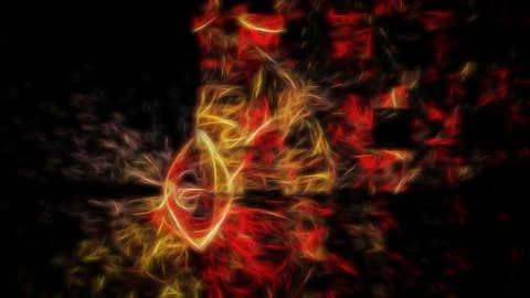 Abstract energy glowing nut Stock Illustration