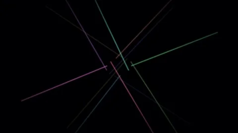 Abstract energy lines connecting dots, futuristic data flow visualization o.. 動画素材 333799733