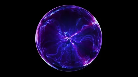 Abstract energy orb motion graphic. Colorful sphere with swirling smoke eff.. Stock Footage 317447617