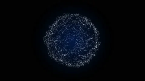 Abstract energy  particles  background. Video 4k, motion design 動画素材 240077006