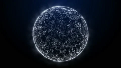 Abstract energy  particles   background. Video 4k, motion design 動画素材 240077254