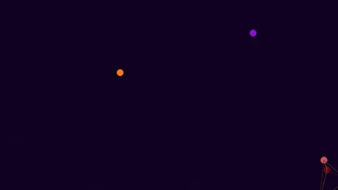 Abstract energy particles drifting in deep space nebula background loop Stock Footage 342092875