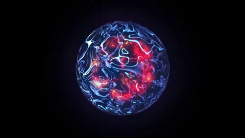 Abstract Energy Plasma Wave Sphere. 4K video Video stock 150180199