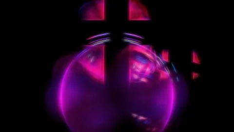 Abstract energy smooth circle with rectangles above Stock Illustration