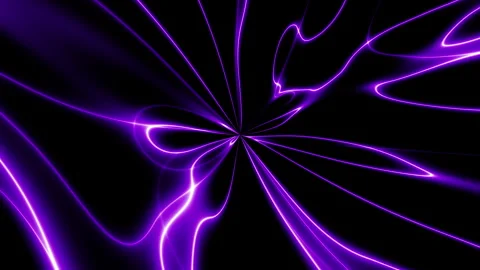 Abstract energy in space. Energy force fields and energy flows. Flowing neon Stock Footage 337350430