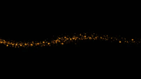 Abstract energy stream of orange glowing particles in flowing motion (FULL HD) Stock Footage 56940427