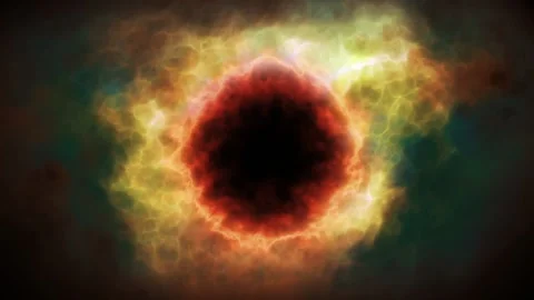 Abstract energy tunnel in space. Energy force fields Tunnel in outer space Stock Footage 113684569