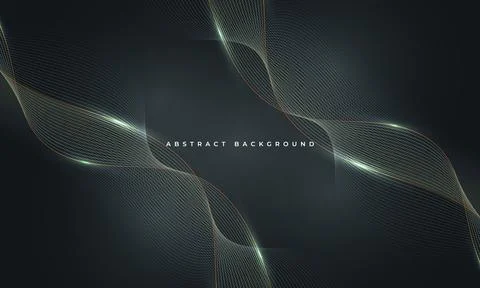 Abstract energy wave lines digital signal technology background Stock Illustration