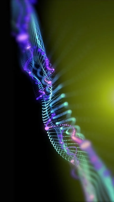 Abstract energy waves Stock Footage 303242895