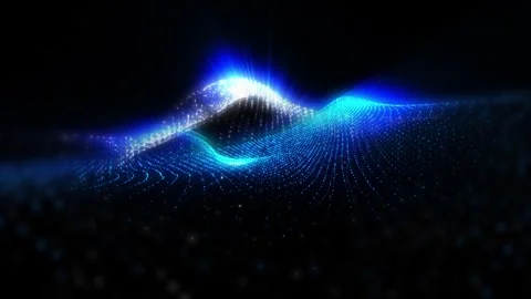 Abstract energy waves Stock Footage 303309094