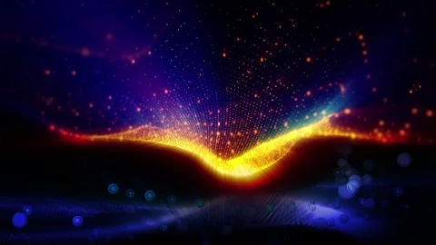 Abstract energy waves Stock Footage 303309499