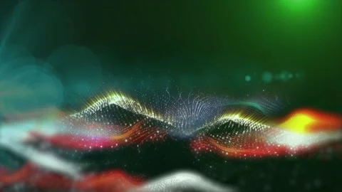 Abstract energy waves Stock Footage 303310727
