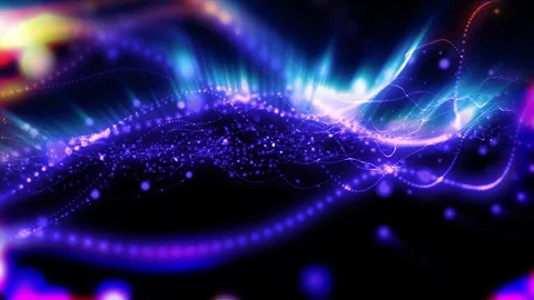 Abstract energy waves Stock Footage 303311411